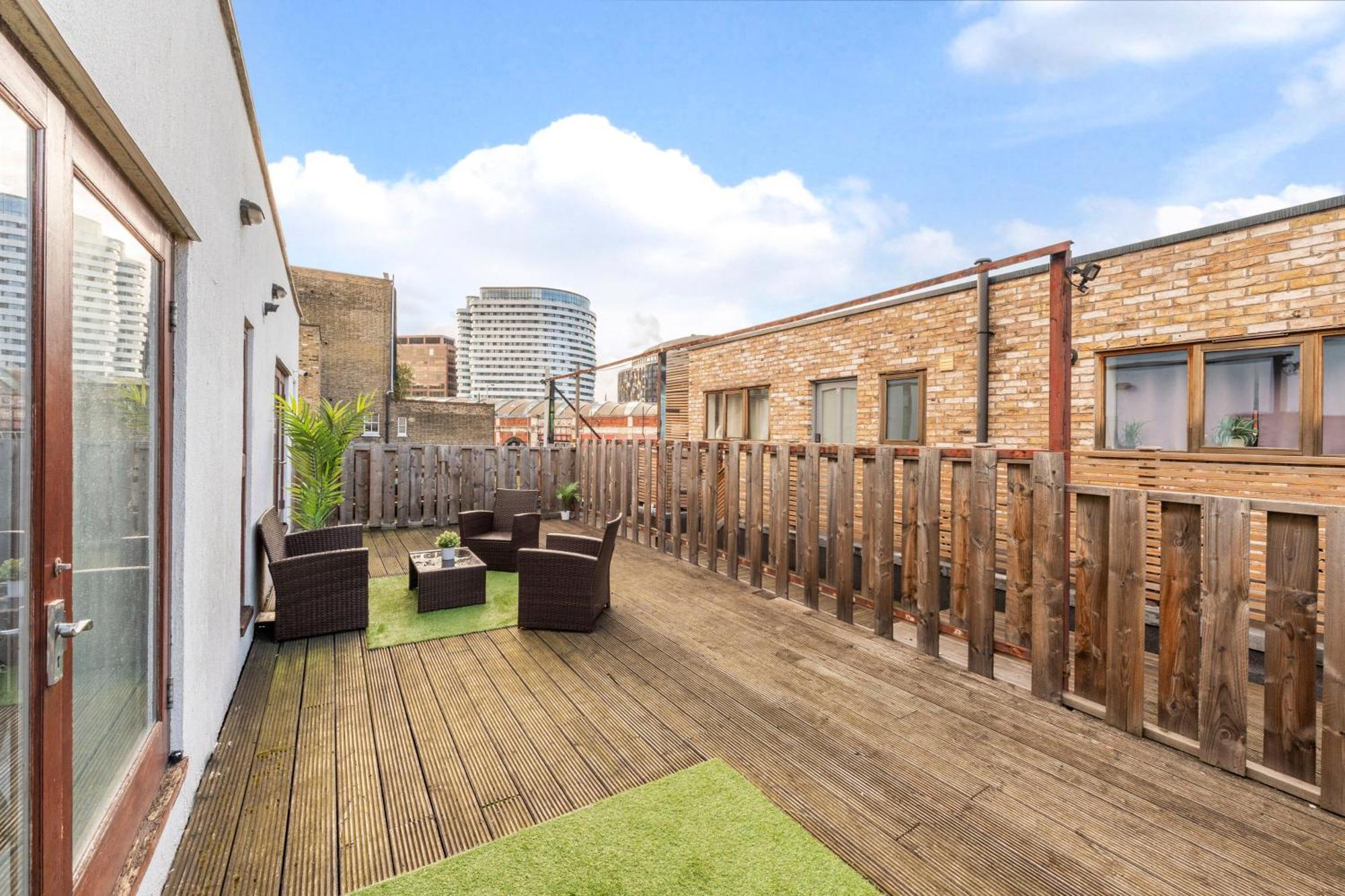 London Waterloo Apartment With Large Private Terrace - View Of The London Eye - 1 Bedroom 1 Bath Extérieur photo